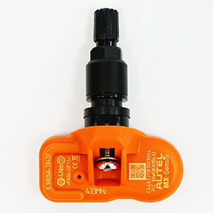 Sensore di pressione Tpms con valvola in metallo nera
