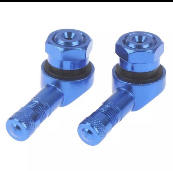 COPPIA VALVOLE 90° PER RUOTE TUBELESS Colore Blu
