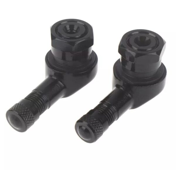 COPPIA VALVOLE 90° PER RUOTE TUBELESS Colore Nero