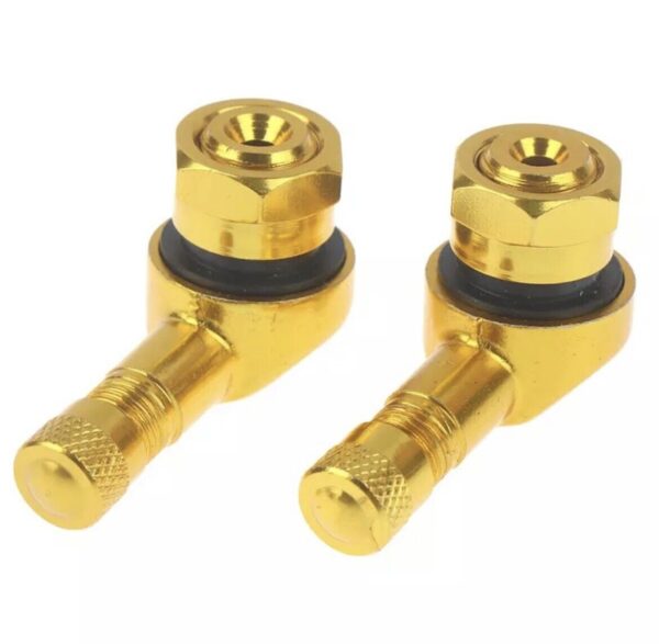 COPPIA VALVOLE 90° PER RUOTE TUBELESS Colore Oro