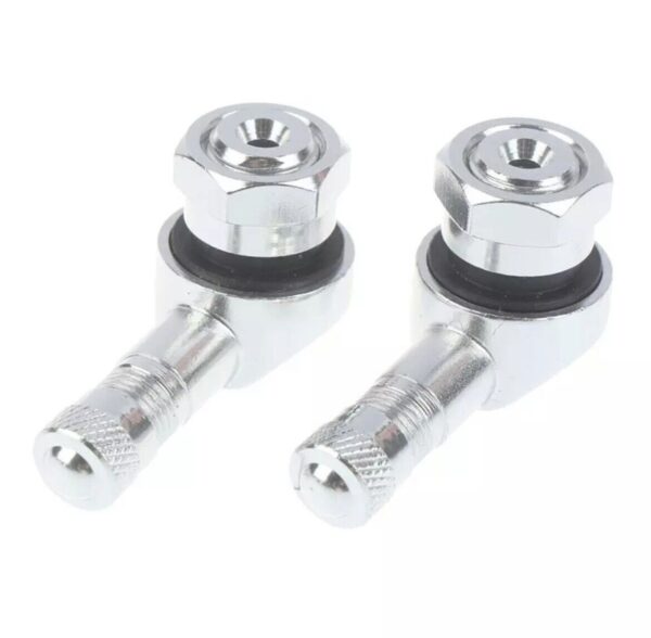 COPPIA VALVOLE 90° PER RUOTE TUBELESS Colore Silver