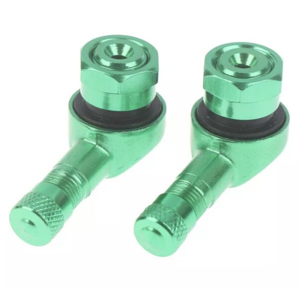 COPPIA VALVOLE 90° PER RUOTE TUBELESS Colore Verde